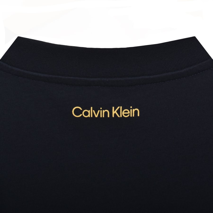 Image number 4 for Calvin Klein Jeans Script T Shirt Navy