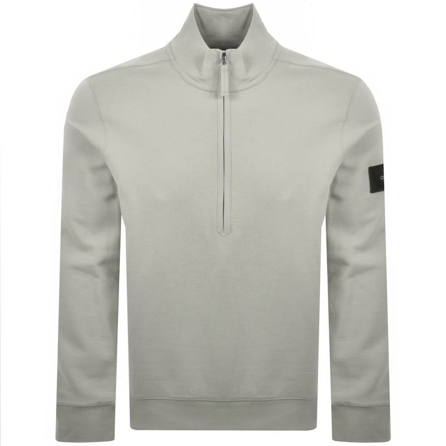 Image number 2 for Calvin Klein Jeans Badge Sweatshirt Grey