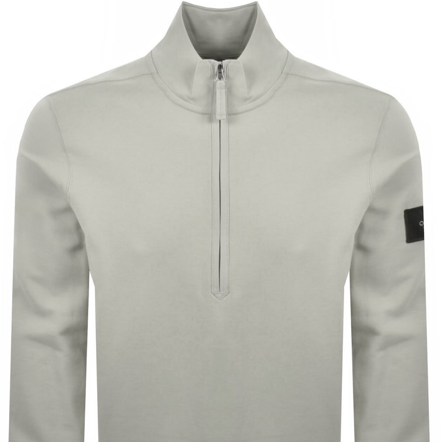 Image number 3 for Calvin Klein Jeans Badge Sweatshirt Grey