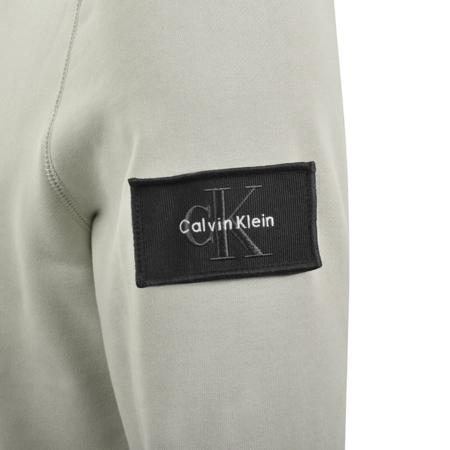 Image number 5 for Calvin Klein Jeans Badge Sweatshirt Grey