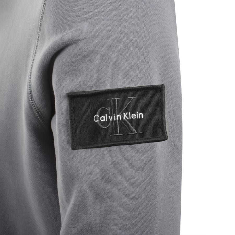 Image number 5 for Calvin Klein Jeans Badge Sweatshirt Blue