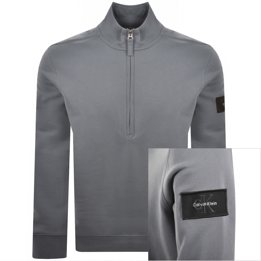 Image number 1 for Calvin Klein Jeans Badge Sweatshirt Blue