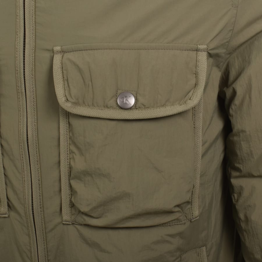 Image number 5 for Calvin Klein Jeans Crinkle Puffer Jacket Green