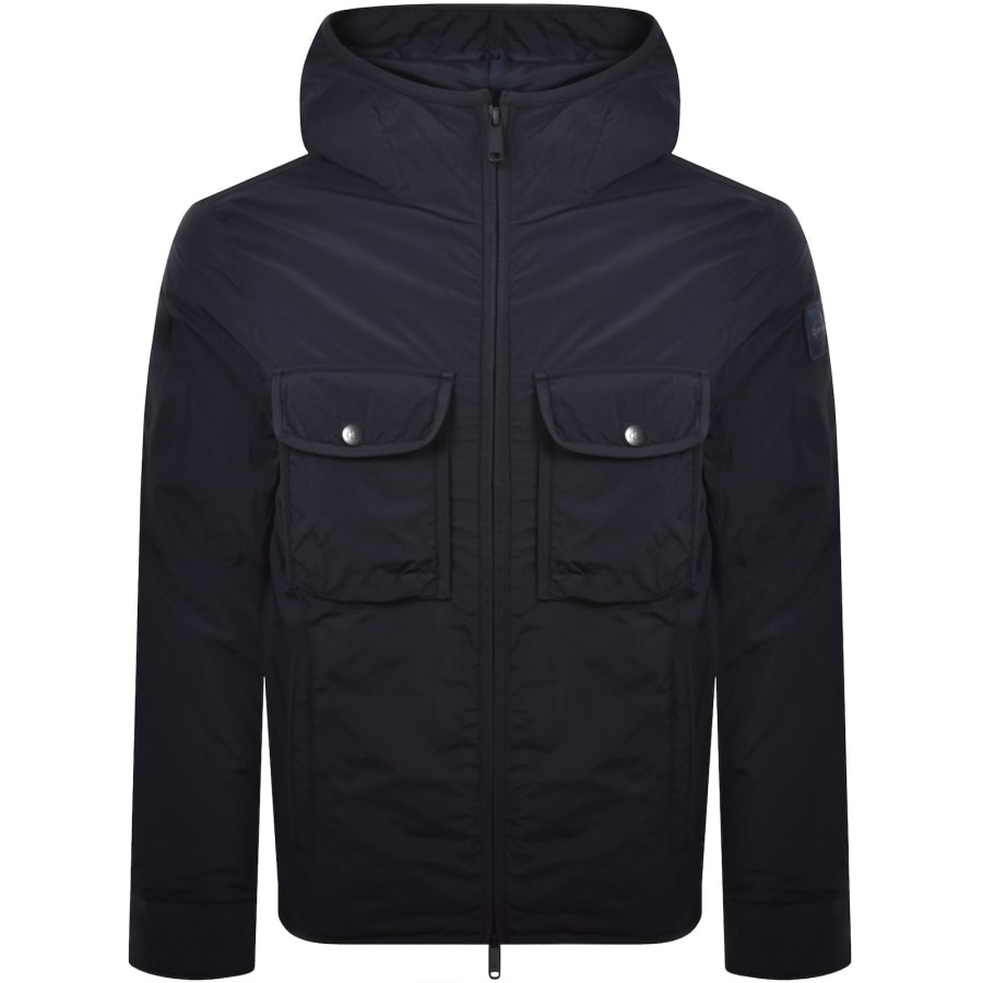 Image number 2 for Calvin Klein Jeans Crinkle Puffer Jacket Navy