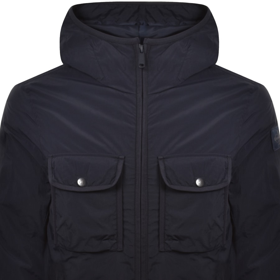 Image number 3 for Calvin Klein Jeans Crinkle Puffer Jacket Navy