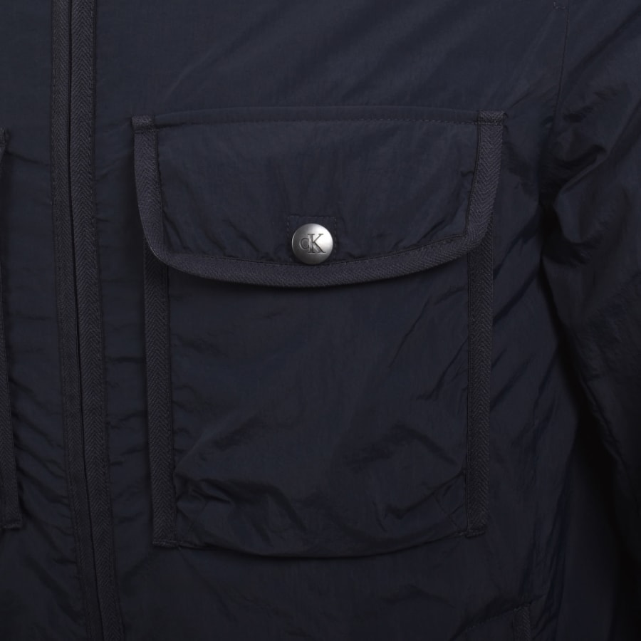Image number 5 for Calvin Klein Jeans Crinkle Puffer Jacket Navy