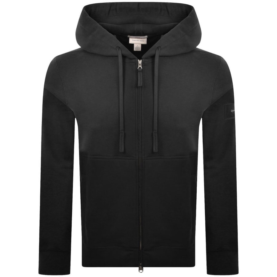 Image number 2 for Calvin Klein Jeans Badge Hoodie Black