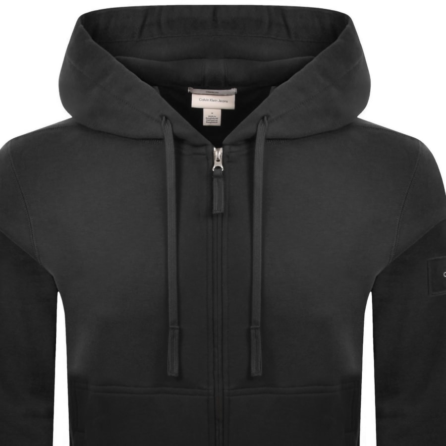 Image number 3 for Calvin Klein Jeans Badge Hoodie Black