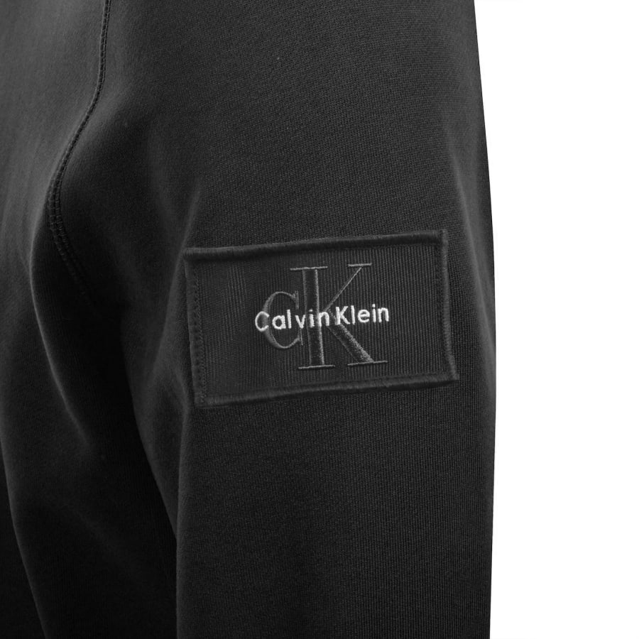 Image number 4 for Calvin Klein Jeans Badge Hoodie Black