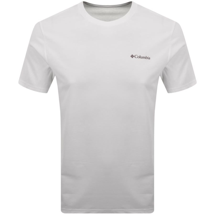 Image number 2 for Columbia Outdoor Back Graphic T Shirt White