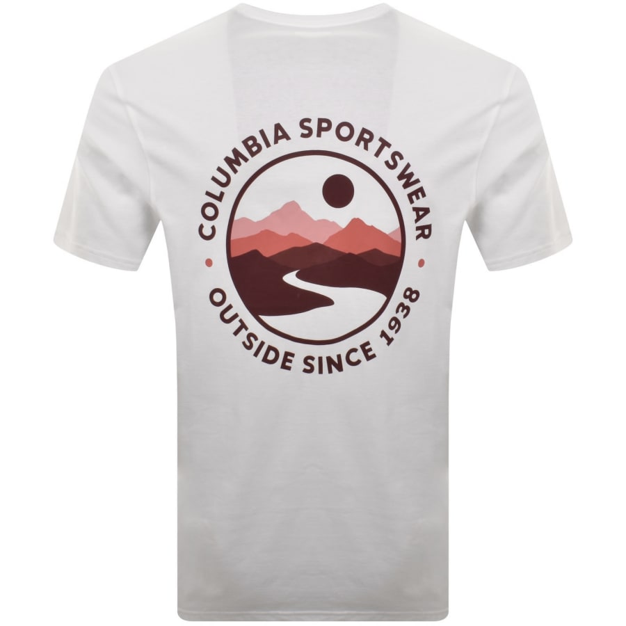 Image number 5 for Columbia Outdoor Back Graphic T Shirt White