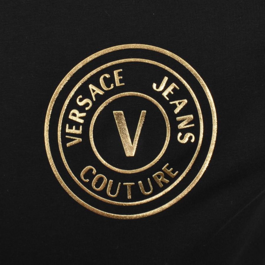 Image number 3 for Versace Jeans Couture Foil Logo T Shirt Black
