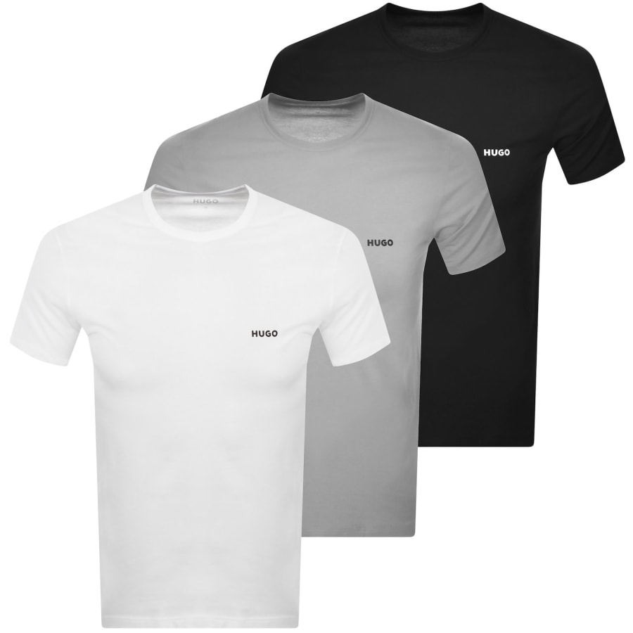 Image number 1 for HUGO 3 Pack Crew Neck T Shirts