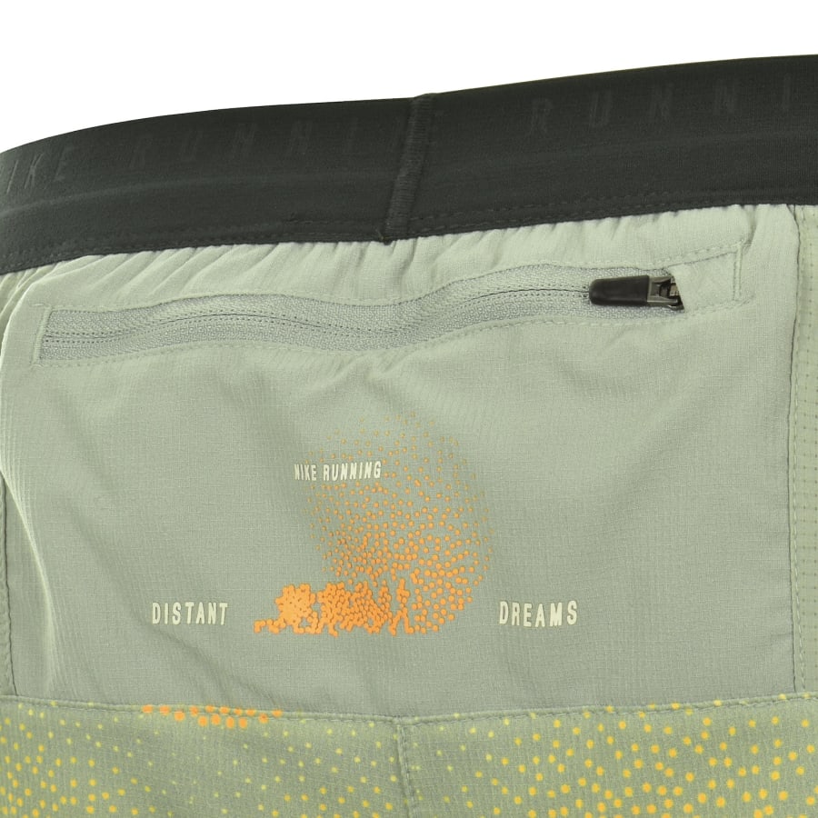 Image number 4 for Nike Running Shorts Green
