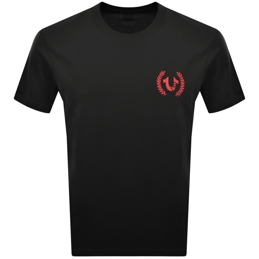 Image number 2 for True Religion Multi Overlap T Shirt Black