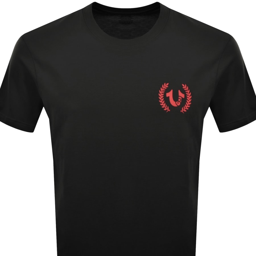 Image number 3 for True Religion Multi Overlap T Shirt Black
