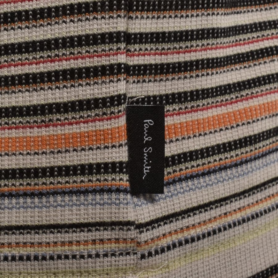 Image number 3 for Paul Smith Striped Regular Fit T Shirt Beige