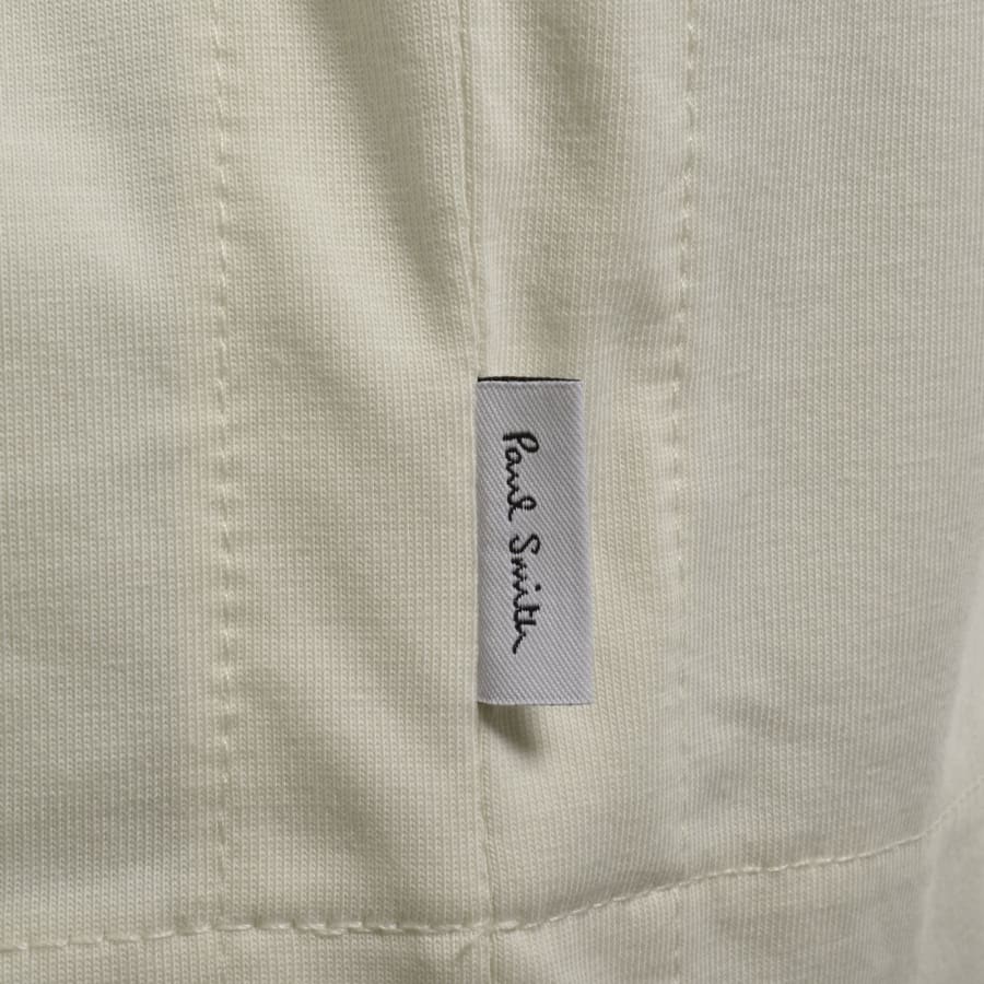 Image number 3 for Paul Smith Striped Regular Fit T Shirt Cream