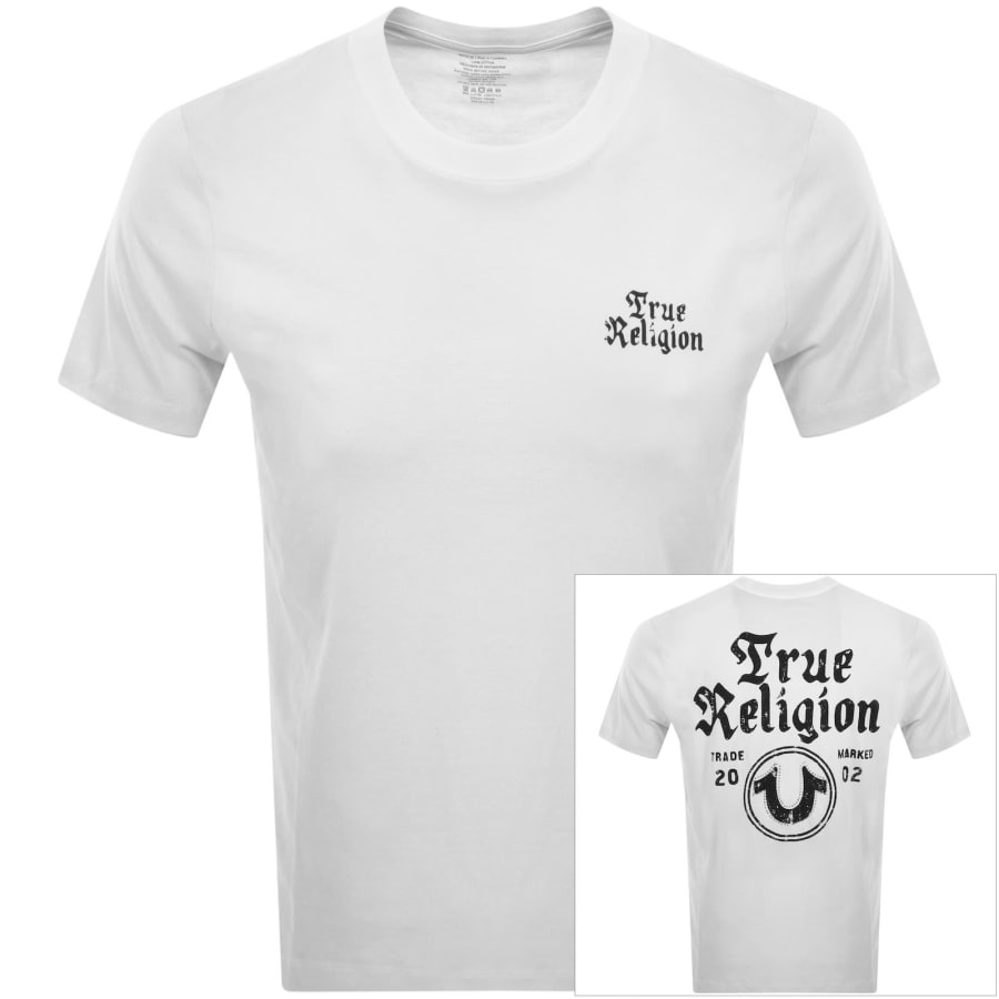 Image number 1 for True Religion Trade Marked T Shirt White