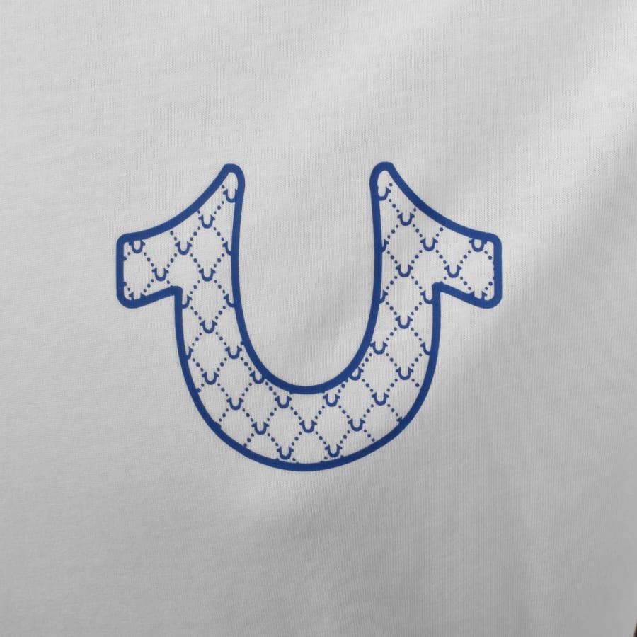 Image number 4 for True Religion Filled Script Buddha T Shirt White
