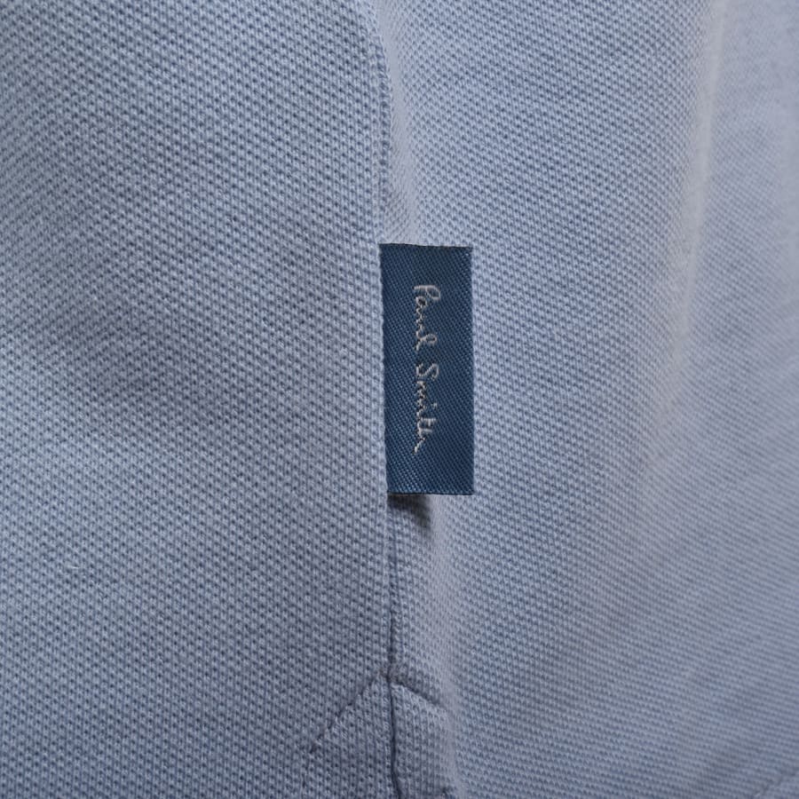 Image number 3 for Paul Smith Regular Fit Zip Polo Blue