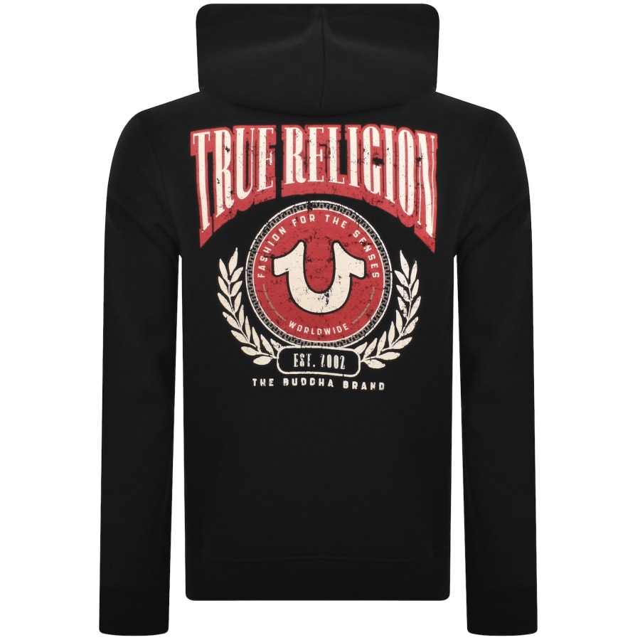 Image number 5 for True Religion College Zip Hoodie Black