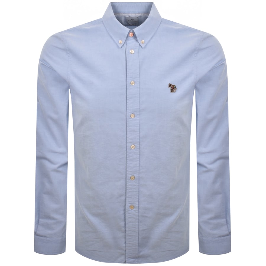Image number 1 for Paul Smith Long Sleeved Shirt Blue