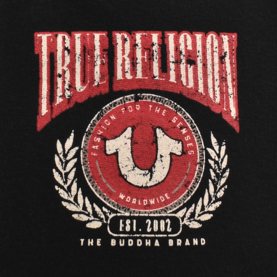 Image number 3 for True Religion College Horseshoe Shorts Black