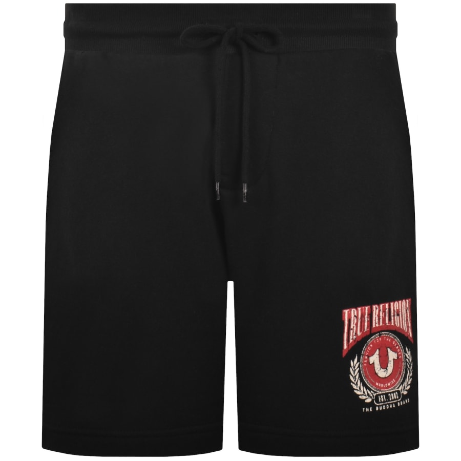 Image number 1 for True Religion College Horseshoe Shorts Black
