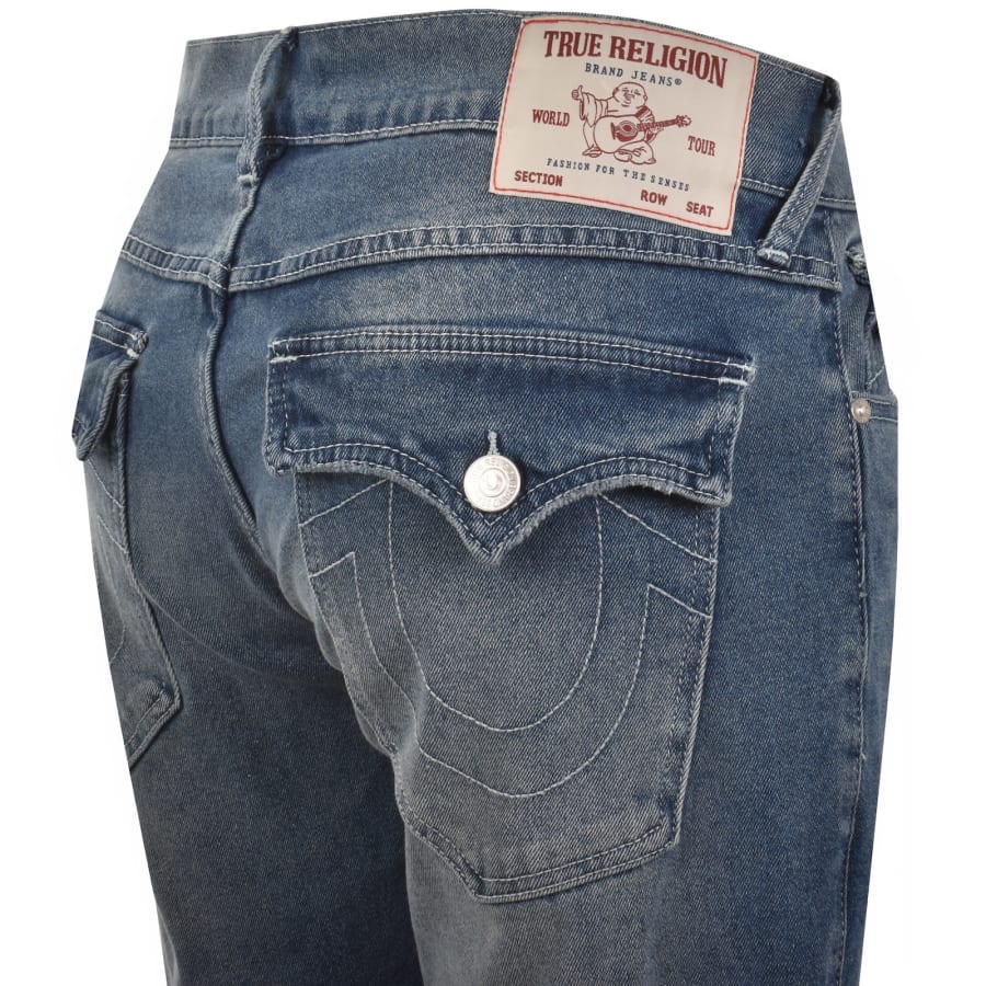 Image number 4 for True Religion Ricky SN NF Straight Jeans Blue
