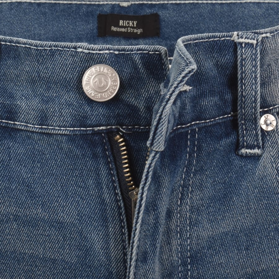 Image number 5 for True Religion Ricky SN NF Straight Jeans Blue