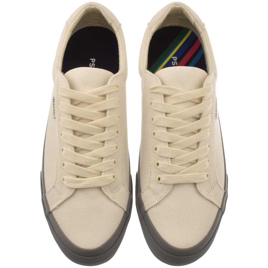 Image number 3 for Paul Smith Amos Trainers Off White