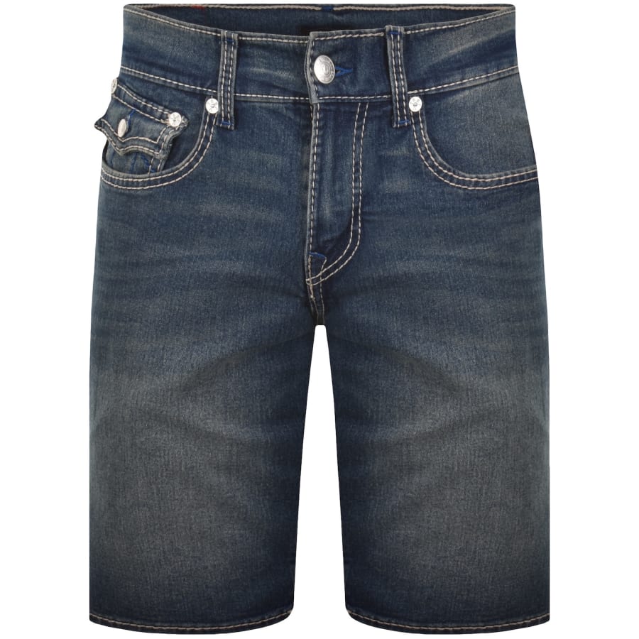 Image number 2 for True Religion Ricky Big T Flap Shorts Blue