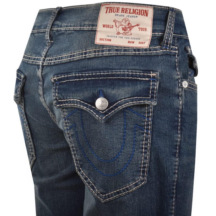 Image number 4 for True Religion Ricky Big T Flap Shorts Blue