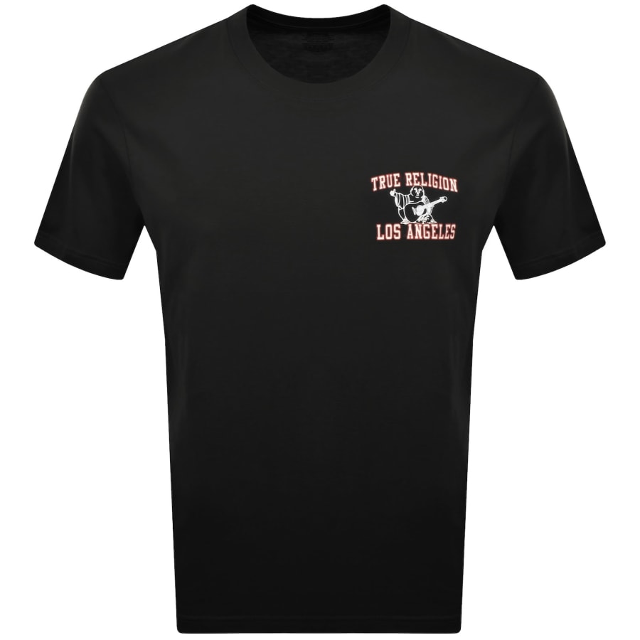 Image number 2 for True Religion Mesh Print T Shirt Black