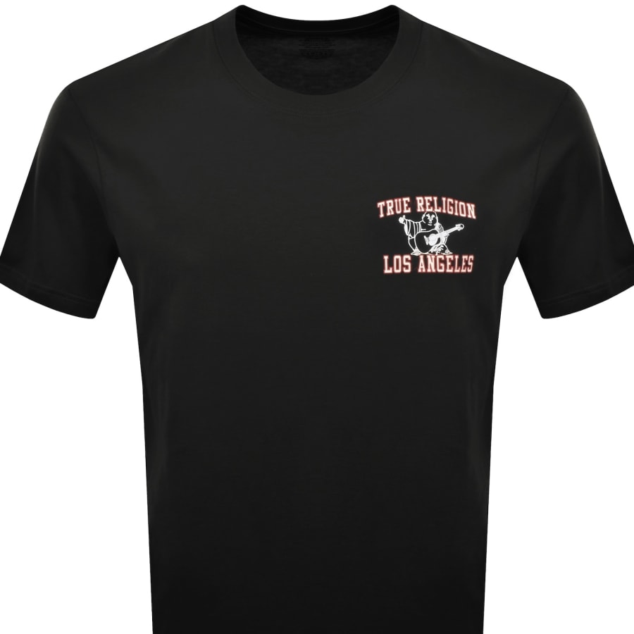 Image number 3 for True Religion Mesh Print T Shirt Black