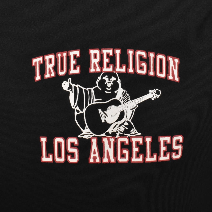 Image number 4 for True Religion Mesh Print T Shirt Black