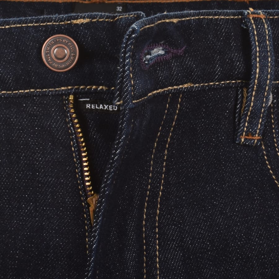 Image number 5 for Paul Smith Relaxed Tapered Jeans Blue