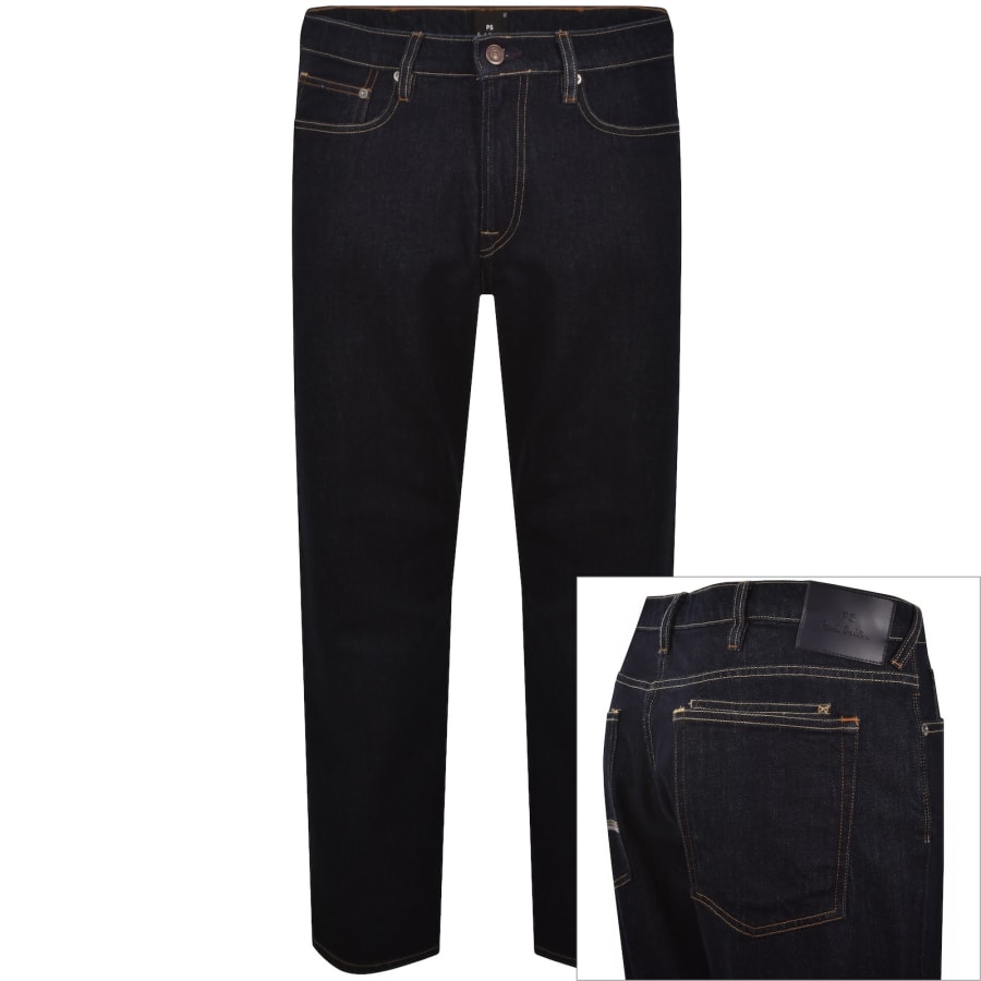 Image number 1 for Paul Smith Relaxed Tapered Jeans Blue