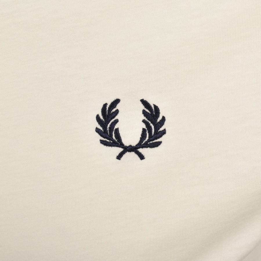 Image number 3 for Fred Perry Twin Tipped T Shirt Cream