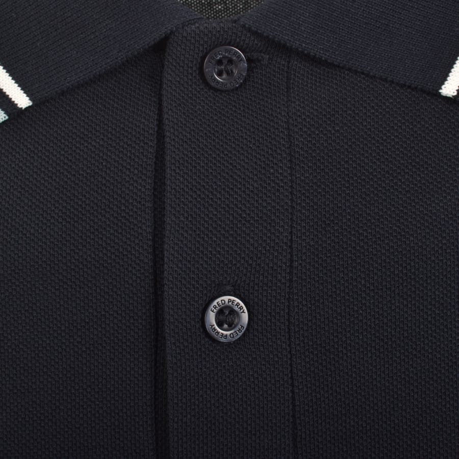 Image number 4 for Fred Perry Twin Tipped Polo T Shirt Navy