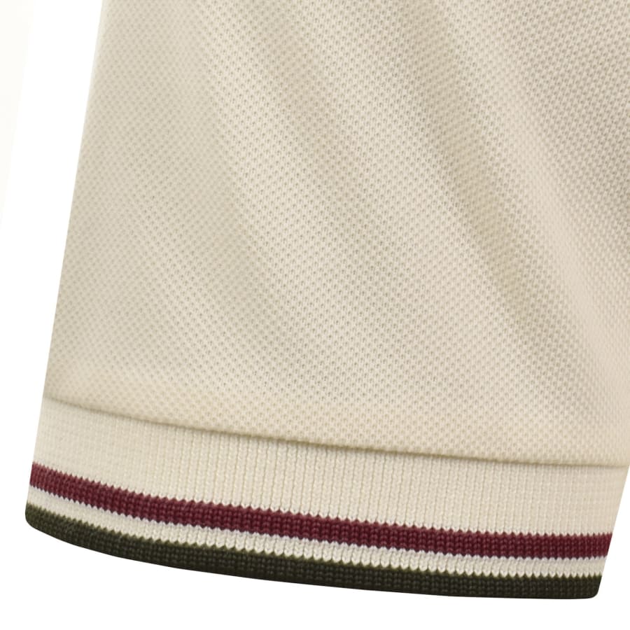 Image number 5 for Fred Perry Twin Tipped Polo T Shirt Cream