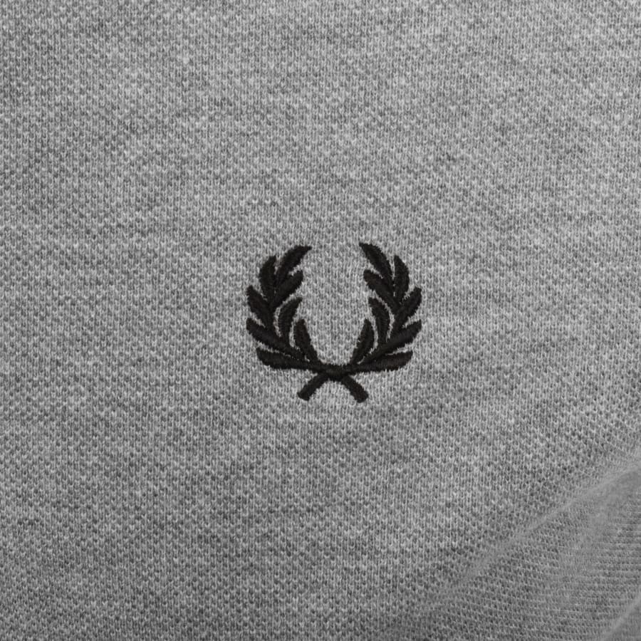 Image number 3 for Fred Perry Twin Tipped Polo T Shirt Grey
