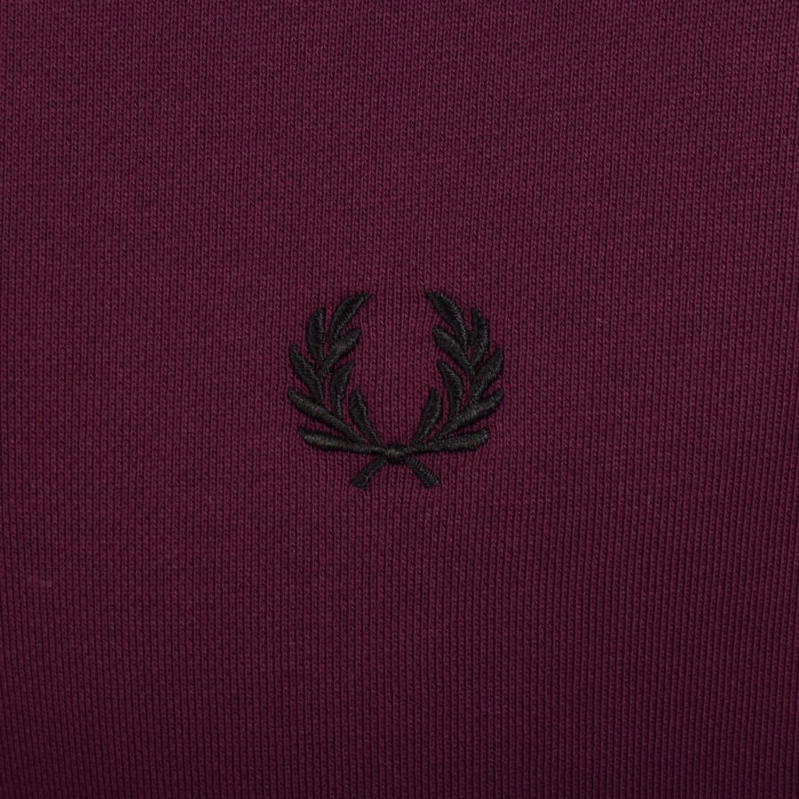 Image number 3 for Fred Perry Collared Sweatshirt Purple
