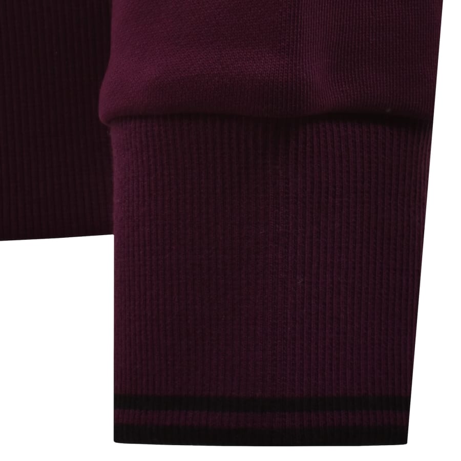 Image number 5 for Fred Perry Collared Sweatshirt Purple