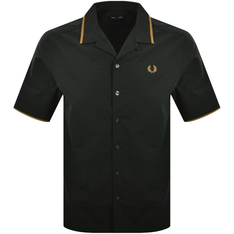 Image number 1 for Fred Perry Revere Coller Shirt Green
