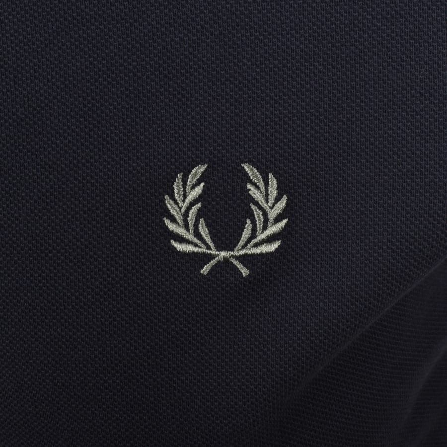 Image number 3 for Fred Perry Plain Polo T Shirt Navy