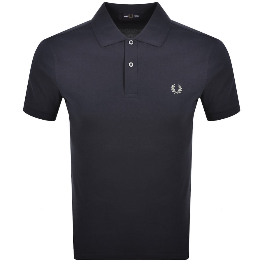 Image number 1 for Fred Perry Plain Polo T Shirt Navy