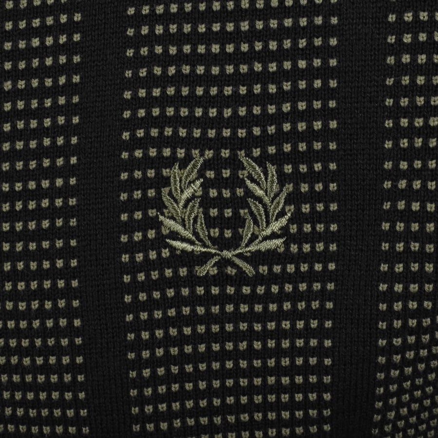 Image number 3 for Fred Perry Knit Cardigan Black