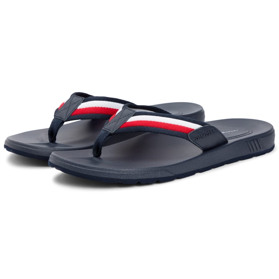 Image number 5 for Tommy Hilfiger Beach Flip Flops Navy